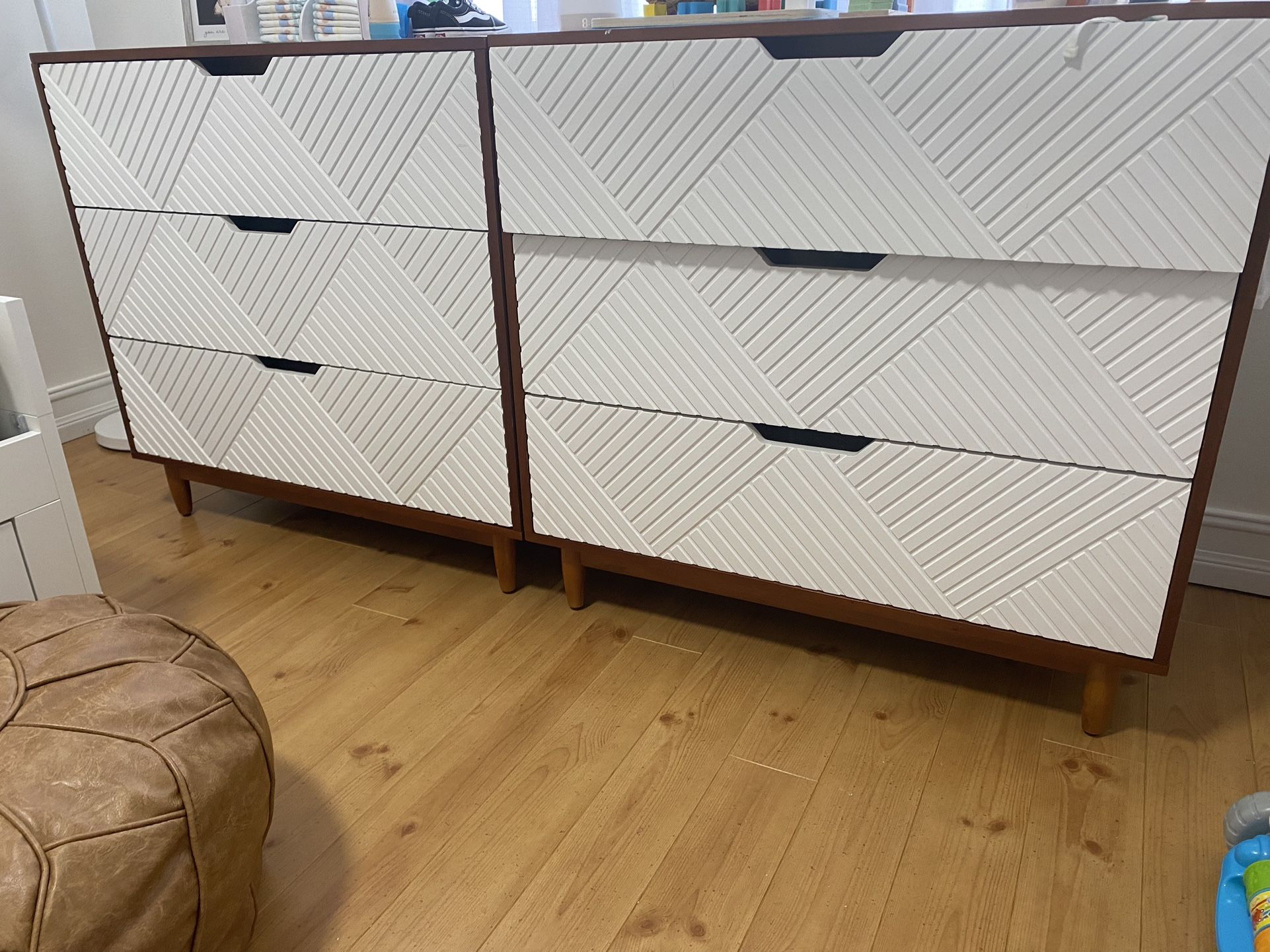 Touraco dresser white sale brown
