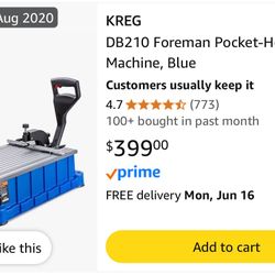 New Kreg Foreman pocket Machine 