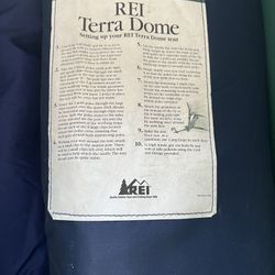 REI TERRA DOME TENT USED ONCE