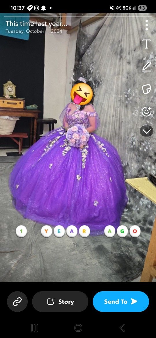 Purple Quinceañera Dress
