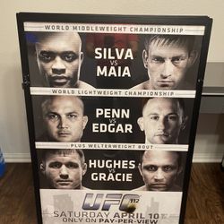 Framed UFC 112 Poster