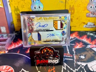 2024 Topps Inception Jayden Daniels Malik Nabers Dual RPA Gold /15