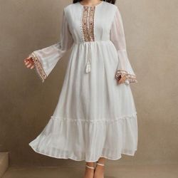 White Kaftan Dress