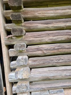 Old log cabin style barn