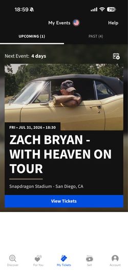 Zach Bryan Tickets 7/31