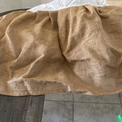 Burlap Crib Skirt For Baby Crib