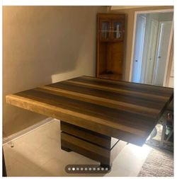 Unique brown dining table