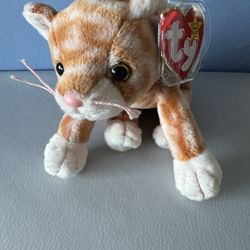 Rare Ty Amber the Cat Beanie Baby (Mint Condition)