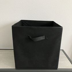 Black Foldable 13x13in Cube Container