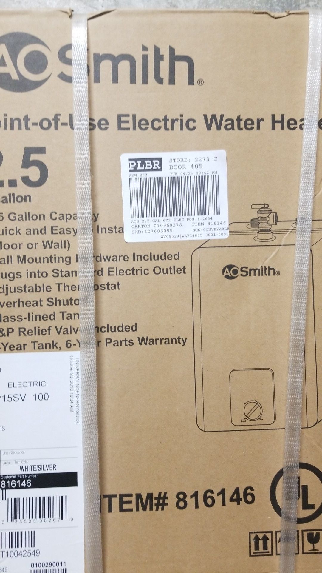 Electric water heater