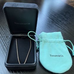 Tiffany & Co. 18 inch 18k Rose Gold Necklace 