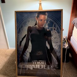 Framed Tomb Raider Movie Poster