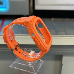 Apple Watch Ultra 49MM Orange Silicone Band 