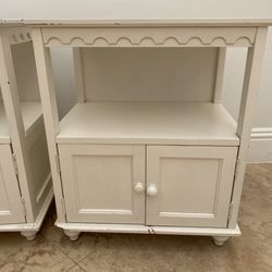 One White Nightstand With Storage (Other Sold)