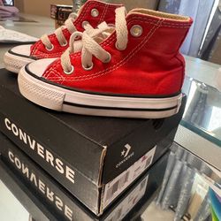 Red toddler converse