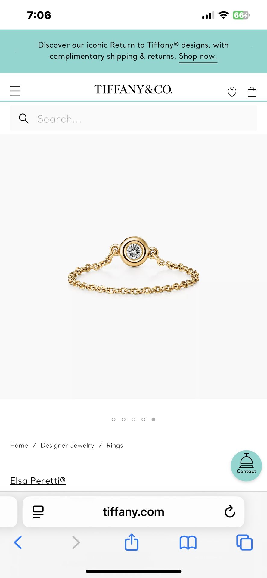 Elsa Peretti “Diamonds by the Yard” Ring