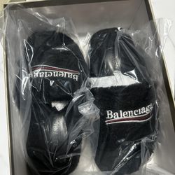 Balenciaga Women’s Fur Slides 