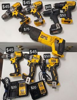 DeWalt & Makita Power Tools Lot