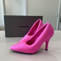 Balenciaga Pink Puffy Heels