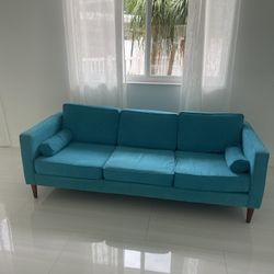 Turquoise Couch 