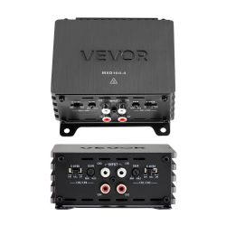Brand New VEVOR 4 Channel Car Audio Amplifier 2 Ohm Stable Bridgeable Class D Full Range Amp Max Power 4 x 110W @ 4 Ohm / 4 x 160W @ 2 Ohm