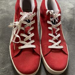 Puma Men's Red and White Trainers 13