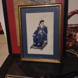 19th Century Hand Painted Ricepaper Chinese Art