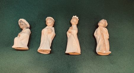 Beautiful vintage Lladro mini Wise men Christmas nativity ornaments