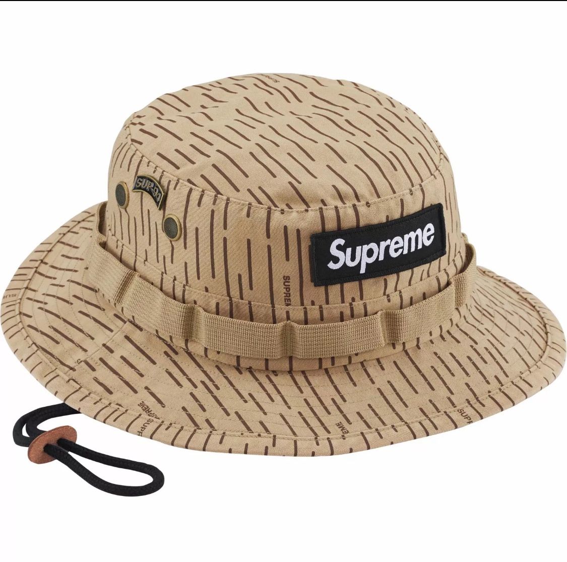 Supreme FW24 Military Boonie Pin Hat Tan Raindrop size M/L