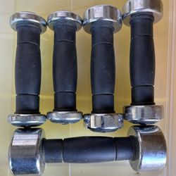 Dumbbell Chrome Weights 2, 3 , 5 Lb Set 5 