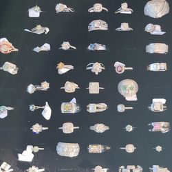 All 925 mossanite And gold over 925