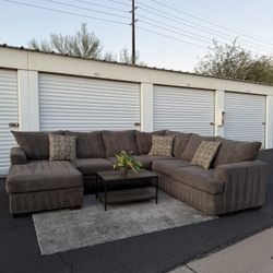 Dark Gray Sectional Couch