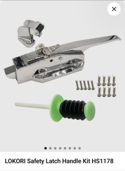 These are heavy-duty walk-in cool/Freezer door latch sets