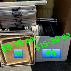 Tables, 14 Left For Sale, Cash  Or Zelle 