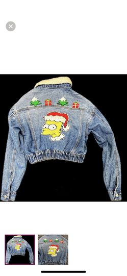 Upcycled BART Simpson Jacket