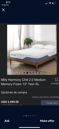 Brand New, Never Used,Mlily Harmony Chill 2.0 Medium Memory Foam 13" Twin XL Mattress With Used Platform, $399 DELIVERY 🚚 