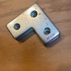 L Type Zinc 1/4” Thick 3 1/2 X3 1/2 Flat Brackets