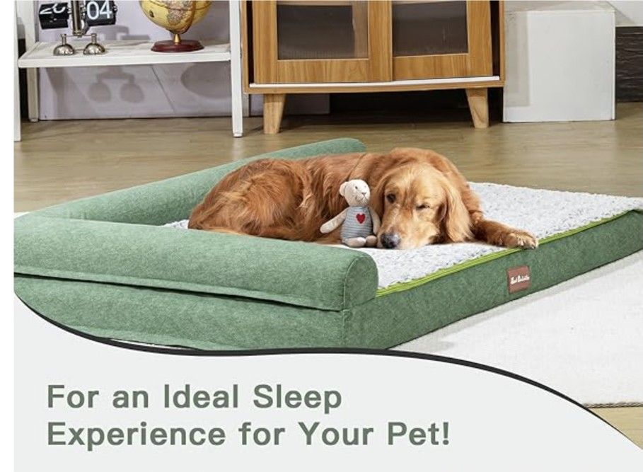 Orthopedic Dog Bed for Extra Large Dogs,Waterproof Sofa Large Dog Bed with Removable Washable Cover,