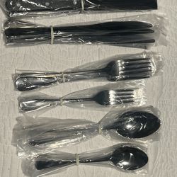 Black flatware