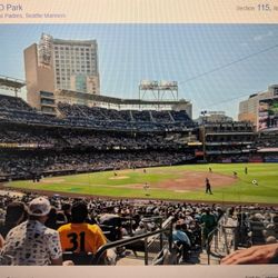 2 Tix Padres v Marlind Mon 5/27 Field Box 115 2nd Row Memorial Day!