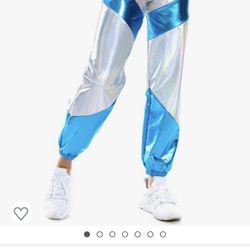 Silver + Blue Jogger Pants