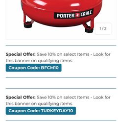 Porter Cable Air Compresor 