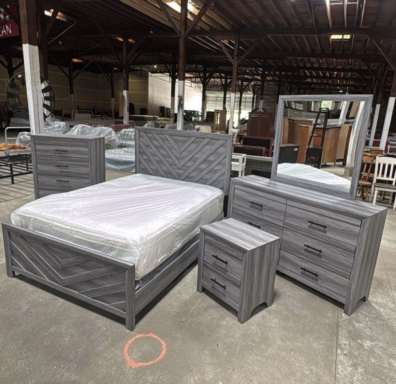 FREE Mattress And Boxspring With Bedroom Set!