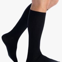 Compression Socks for Women and Men 8-15 mmHg Cotton Knee High Support Socks ..