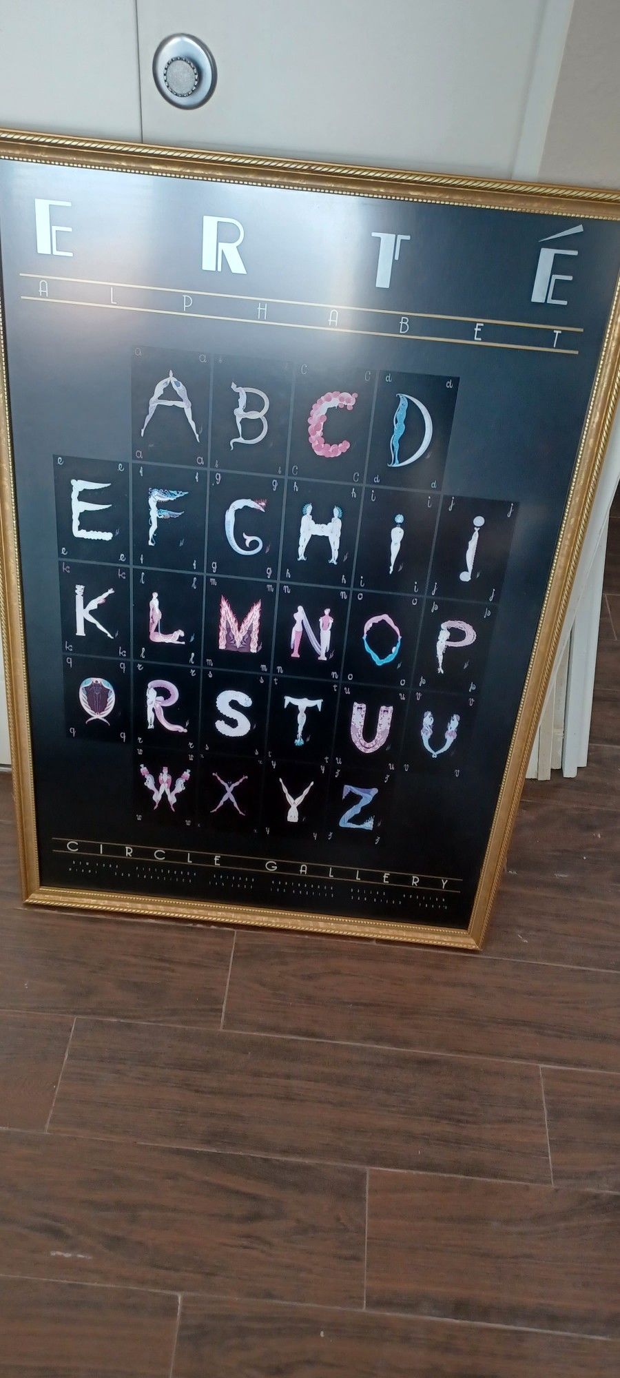 ERTE CIRCLE GALLERY VINTAGE POSTERS 24X36 ALPHABET/#'S EACH $250obo