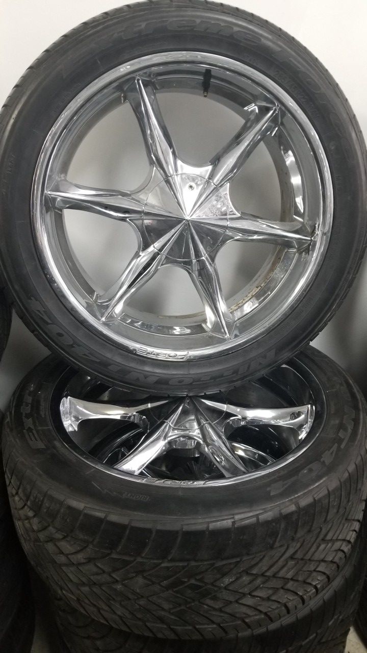 22 inch Forte rims wheels 5x127 5x135