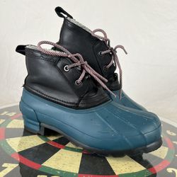 Hunter Original Short Insulated Waterproof Pac Duck Boots Blue Women’s Size 6