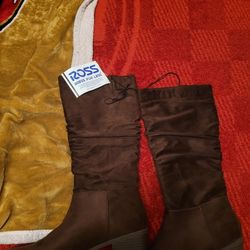 Brown Long Heeled Boots 