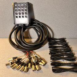 DJ Lighting Bundle – Melltimbro ML-12 4×25 + 10PCS 3.2ft DMX XLR Cables