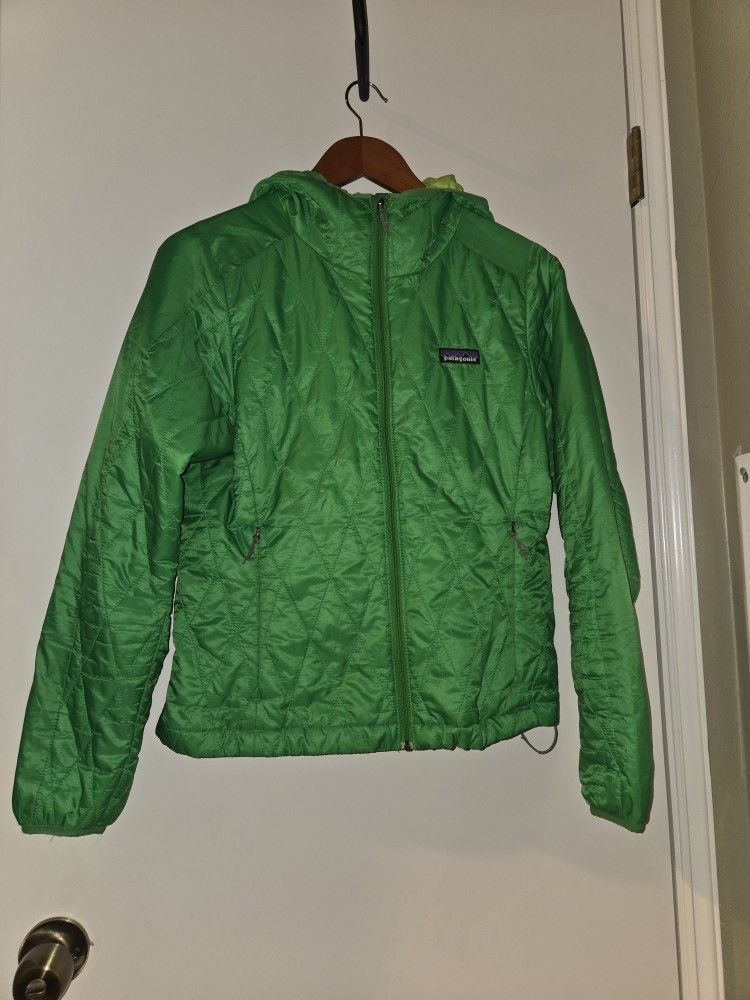 Womens Green Patagonia Jacket, Size S